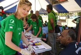 Vrijwilligerswerk in Fiji:Een voeding en diëtetiek vrijwilliger geeft voorlichting op Fiji over een goede gezondheid. Een voeding en diëtetiek vrijwilliger geeft voorlichting op Fiji over een goede gezondheid.