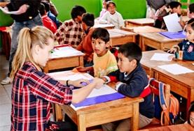 Vrijwilligerswerk lesgeven in het buitenland:Geef Engelse les aan scholieren tijdens jouw tijd als vrijwilliger op het lesgeefproject in Peru. Geef Engelse les aan scholieren tijdens jouw tijd als vrijwilliger op het lesgeefproject in Peru.