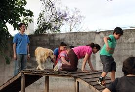 Vrijwilligerswerk in Argentinië:Vrijwilligers in Argentinië werken samen met de honden in de begeleiding van bijvoorbeeld kinderen met autisme. Vrijwilligers in Argentinië werken samen met de honden in de begeleiding van bijvoorbeeld kinderen met autisme.