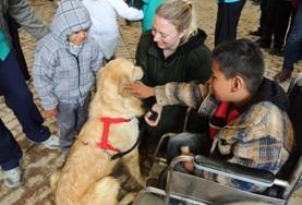 Vrijwilligerswerk in Bolivia:Begeleid als vrijwilliger Boliviaanse kinderen tijdens hun therapiesessie met honden. Begeleid als vrijwilliger Boliviaanse kinderen tijdens hun therapiesessie met honden.